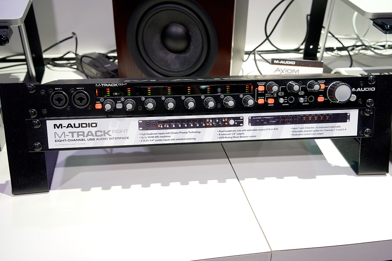 Multi-input audio interface and its front-panel controls